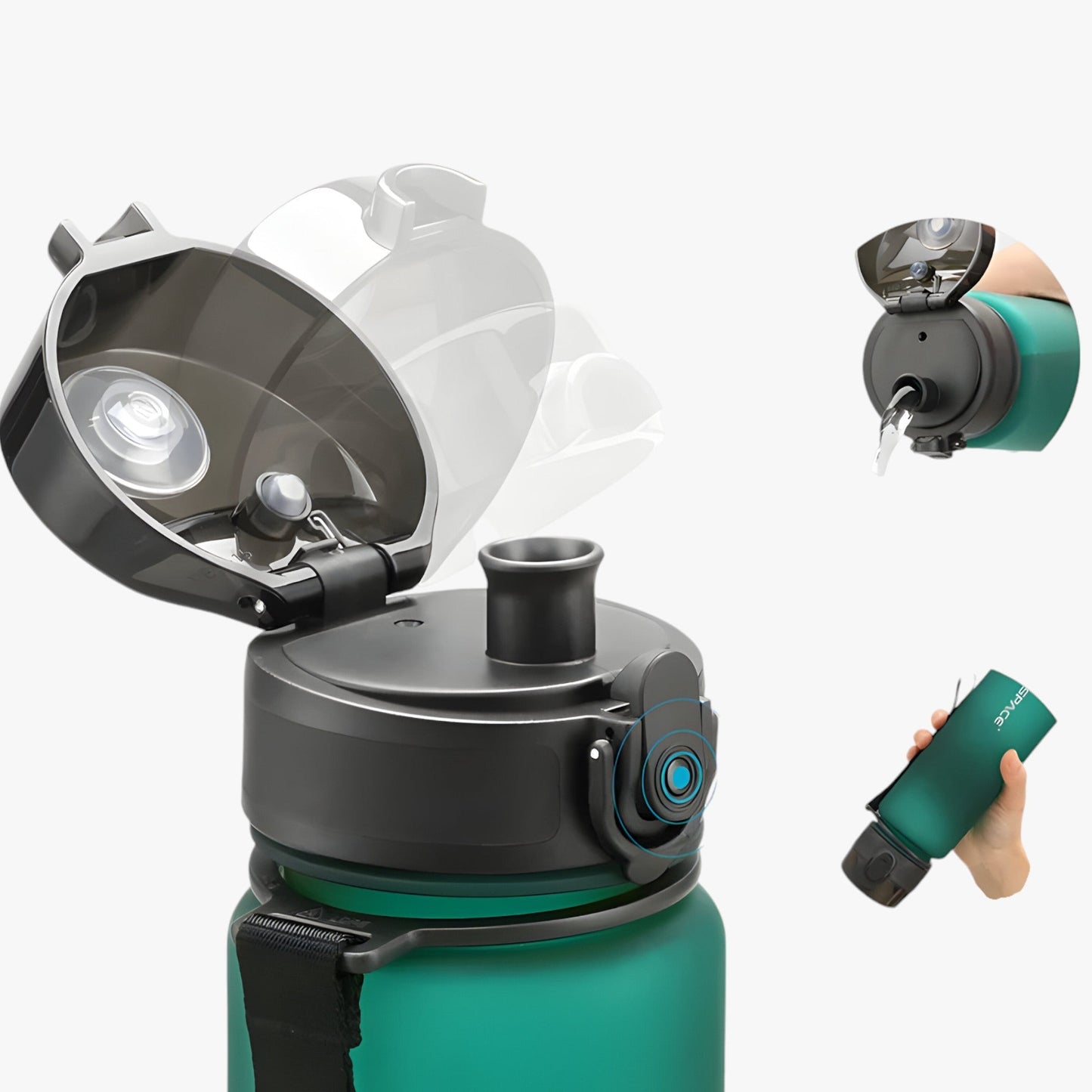 Brehn | HydraShake | Sport Shaker Flasche - BPA-frei und auslaufsicher