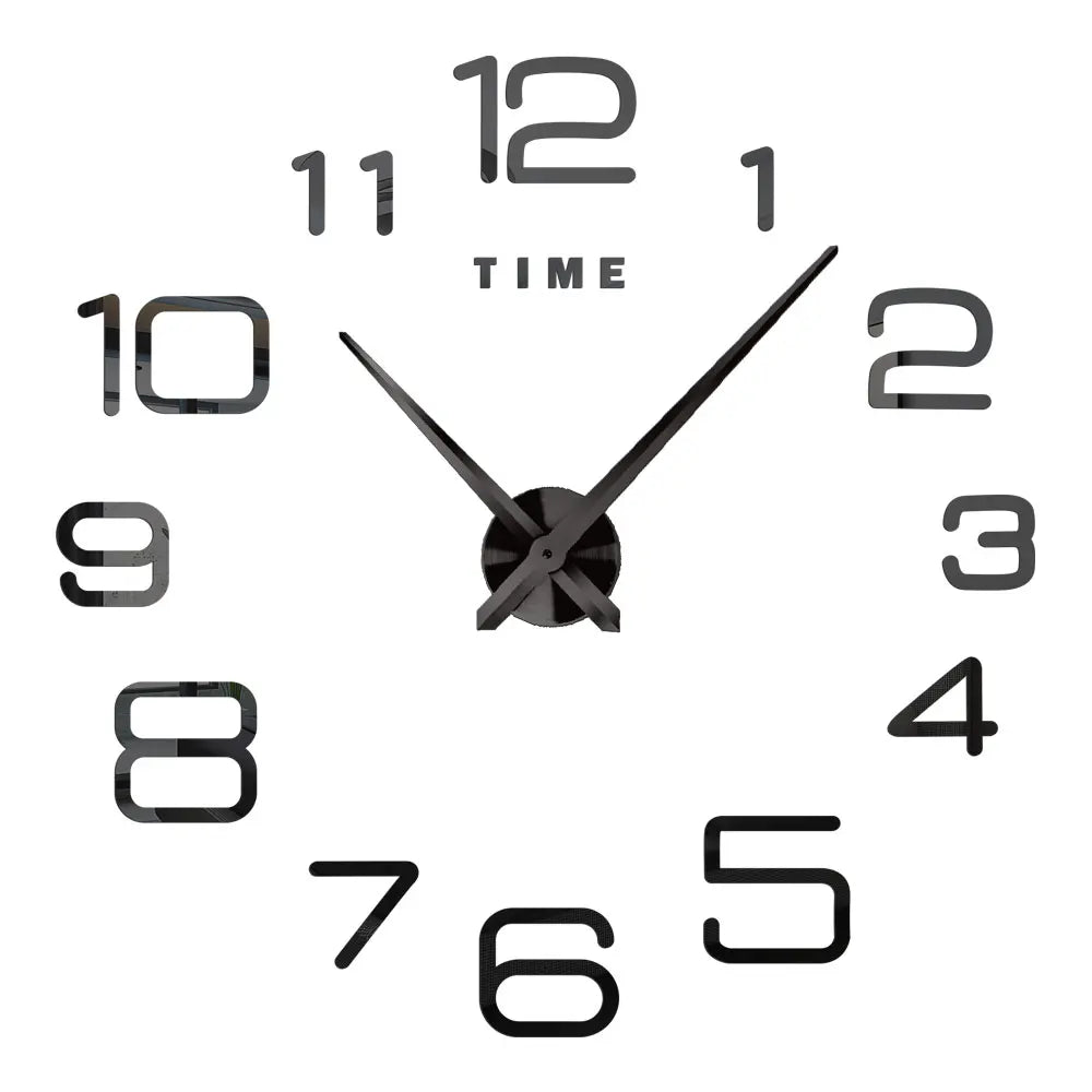 Große Wanduhr DIY 3D Selbstkleber Spiegel Acryl Wanduhr für Küche Esszimmer Wohnzimmer Kreative Wohnkultur | Brehn