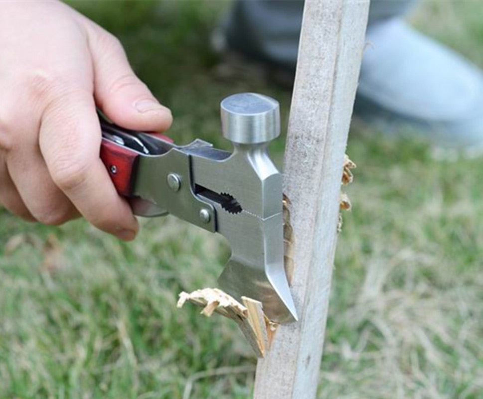 Multifunktionales Edelstahlhammer Campingwerkzeug | Brehn