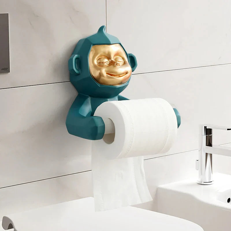 Brehn | Happy Monkey Harz Toilettenpapierhalter