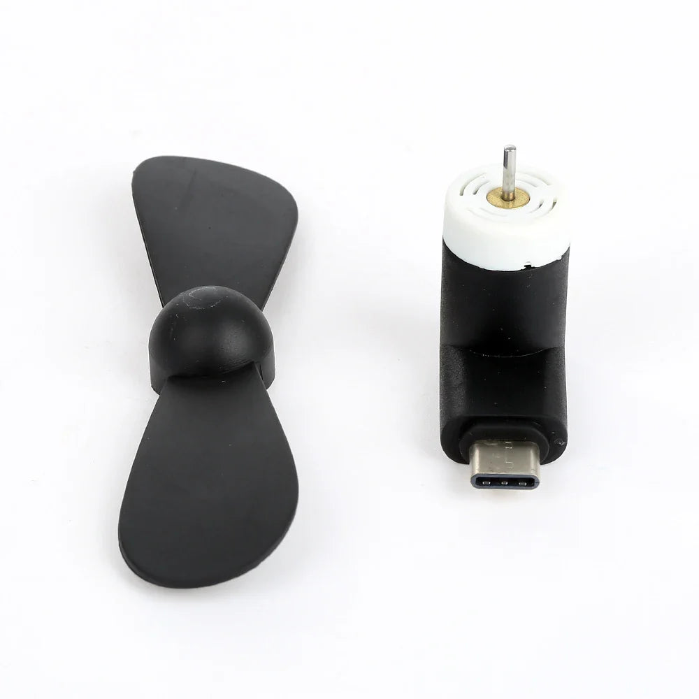 Kreativer Mini tragbarer Micro USB Ventilator - 5V 1W Handy USB Gadget Ventilatoren Tester für Type-C USB-C Kühler Handventilator | Brehn