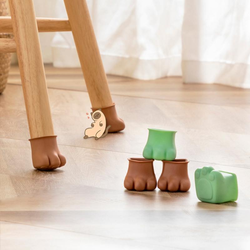 Brehn | 4Pcs Rutschfeste Katzenpfote Möbelbeinhülle