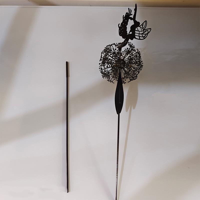 Feen und Löwenzahn Tanzen Gemeinsam Skulptur für Garten im Freien