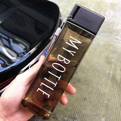 VIvolux | Transparente Quadratische Elegante Wasserflasche Thermos