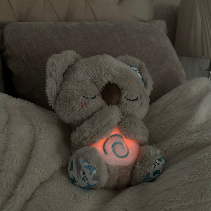 Brehn | Hypoallergenisches Plüsch-Koala-Spielzeug 30 cm mit Atmungsfunktion und entspannenden Geräuschen