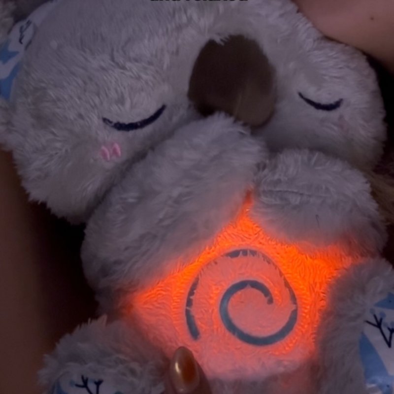 Brehn | Hypoallergenisches Plüsch-Koala-Spielzeug 30 cm mit Atmungsfunktion und entspannenden Geräuschen