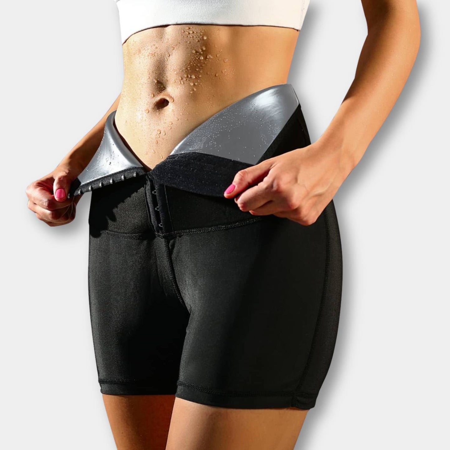 SweatFit Taillentrainer – Hohe Taille Sauna Leggings mit Taillentrainer für Frauen | Brehn