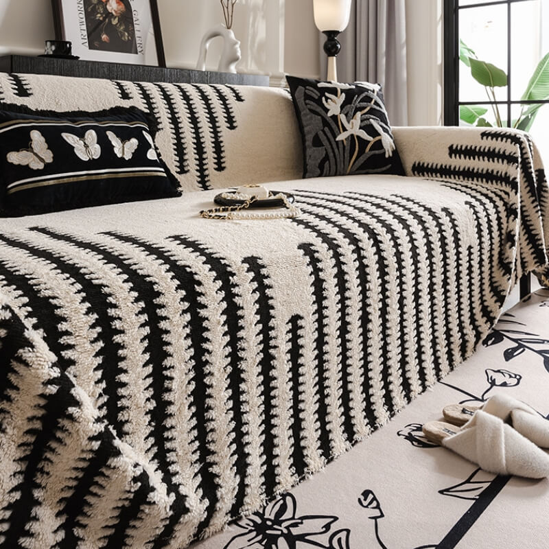 Homely Plush Sofa Gemütlich Anti-Kratzer Vollabdeckung Couchbezug | Brehn