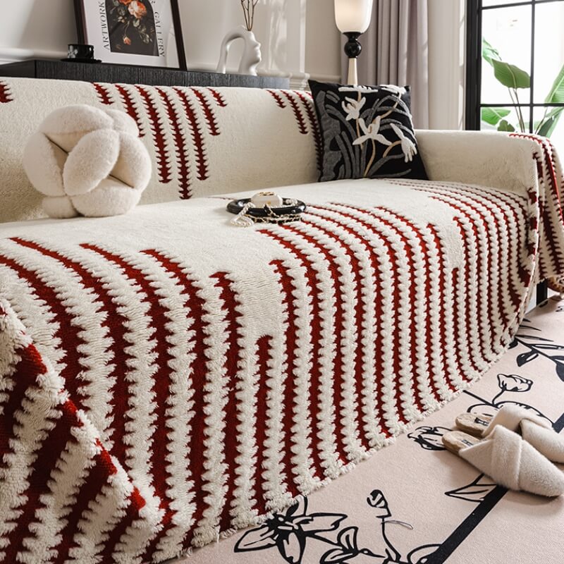 Homely Plush Sofa Gemütlich Anti-Kratzer Vollabdeckung Couchbezug | Brehn