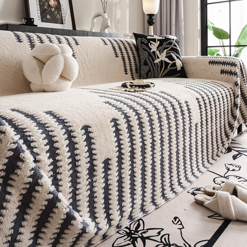 Homely Plush Sofa Gemütlich Anti-Kratzer Vollabdeckung Couchbezug | Brehn