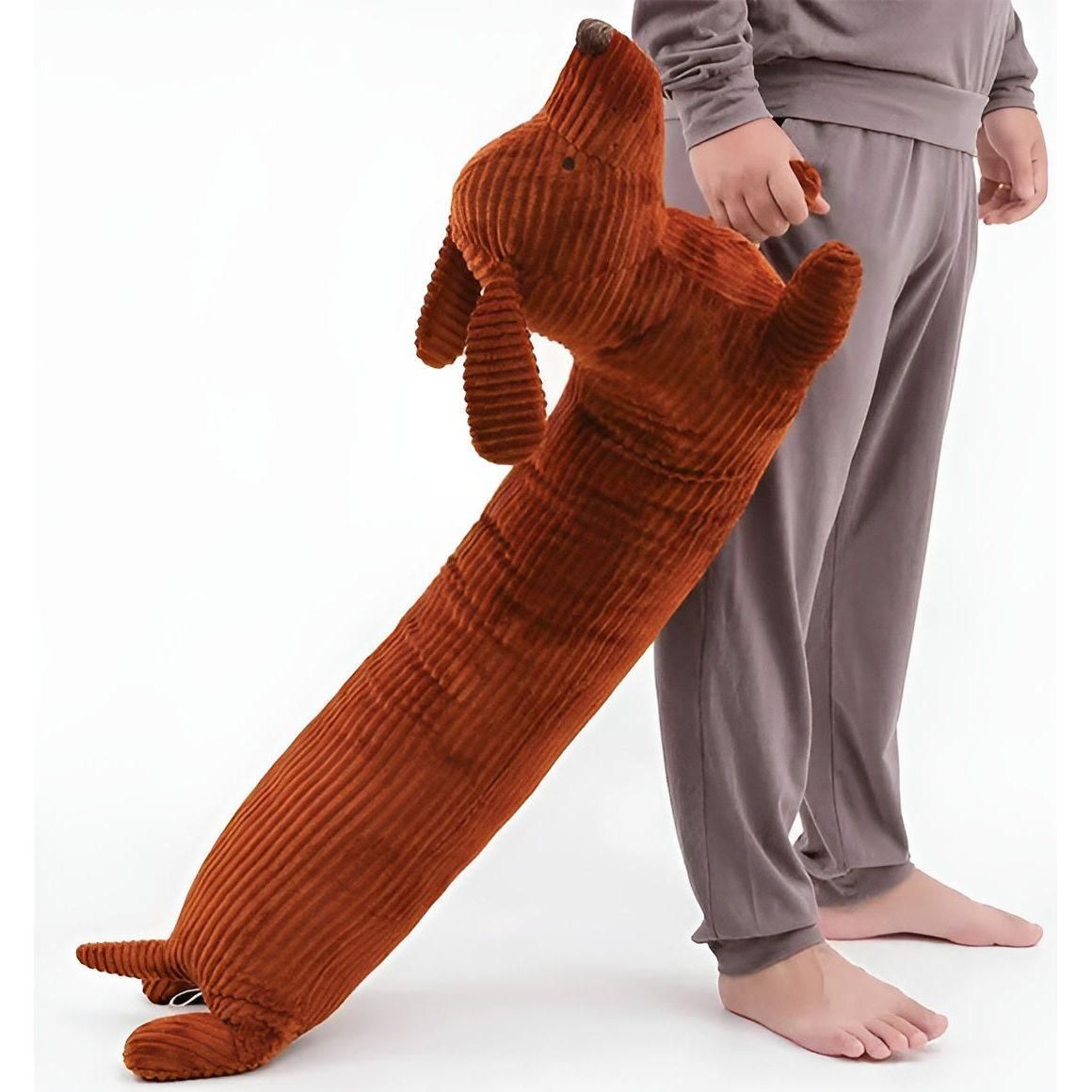 SnuggleHound Kissen - Ergonomisches Dackel-Plüschkissen | Brehn