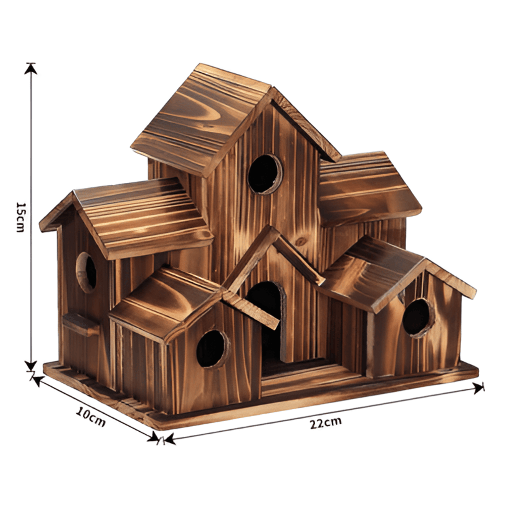 Brehn | Hängendes Holzvogelhaus