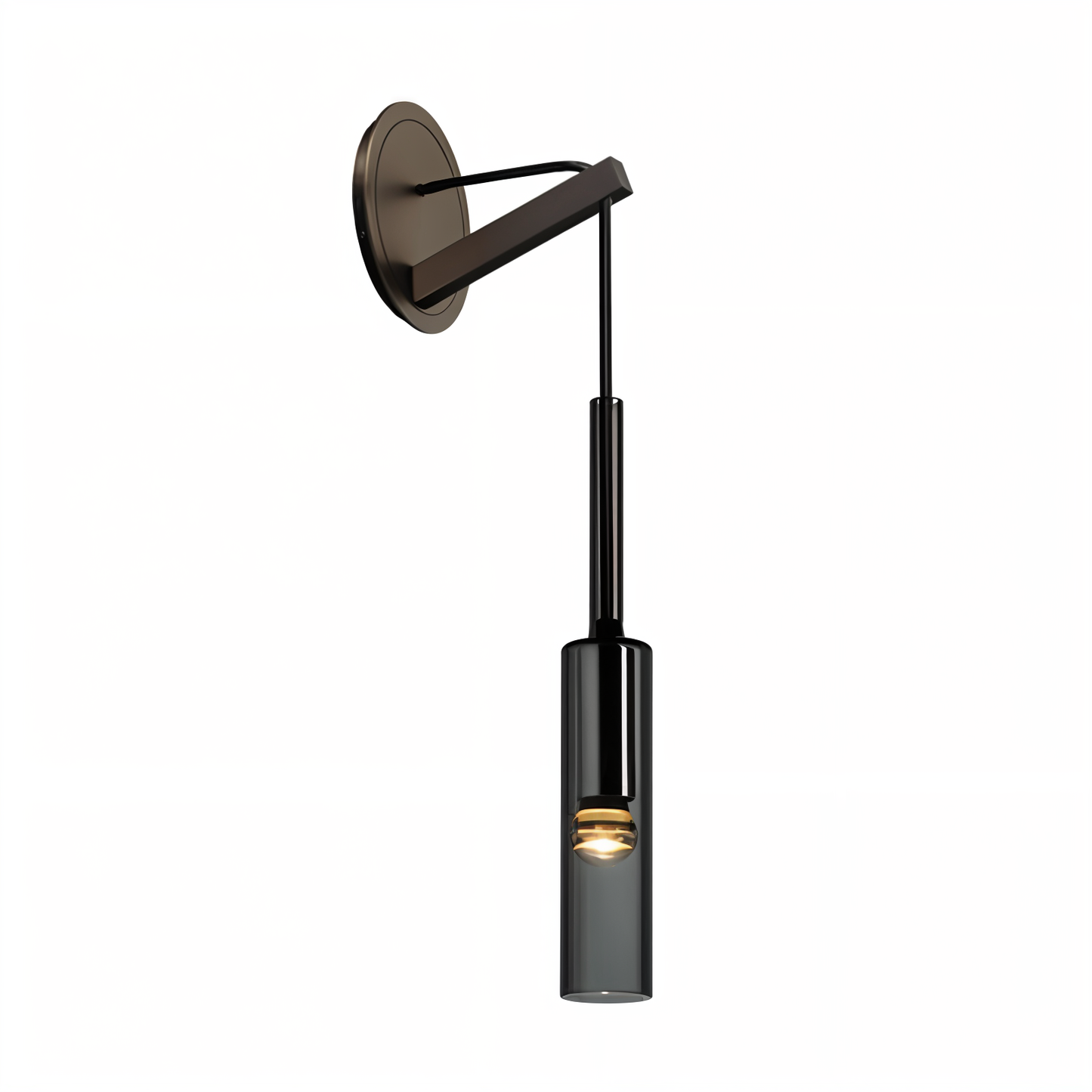 Minimalistische Wandleuchte mit Rauchglas – Orvane | Brehn