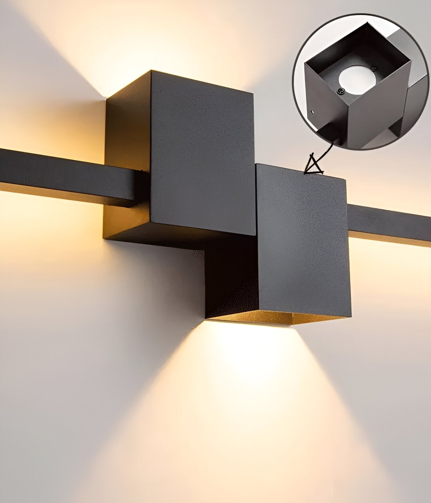 Brehn | The Line Wandleuchte - Minimalistische Schwarze Lange LED Wandbeleuchtung