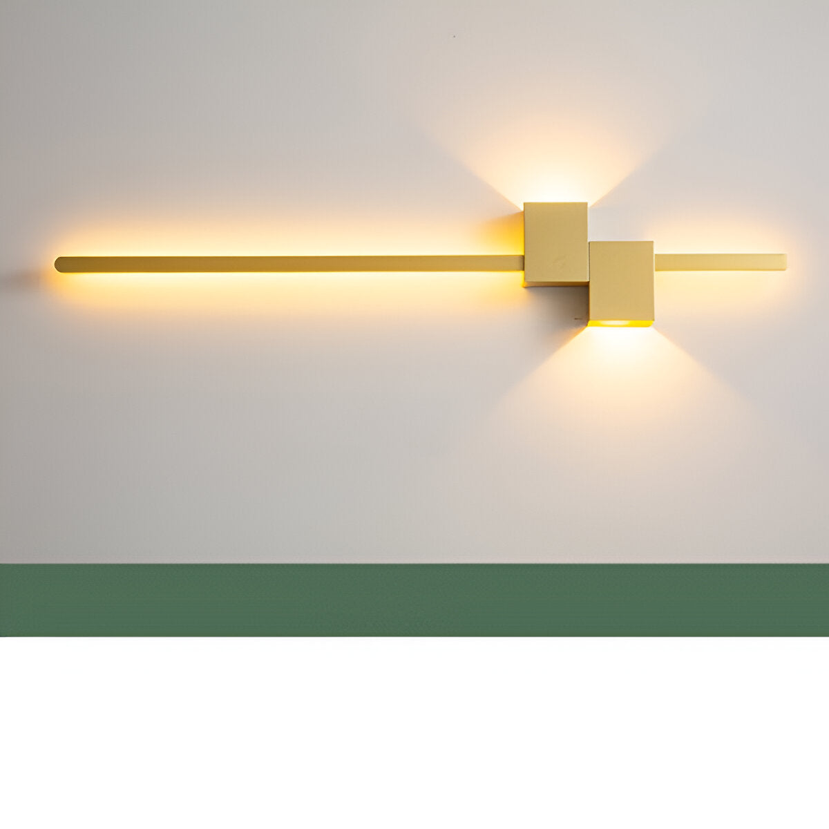 Brehn | The Line Wandleuchte - Minimalistische Schwarze Lange LED Wandbeleuchtung