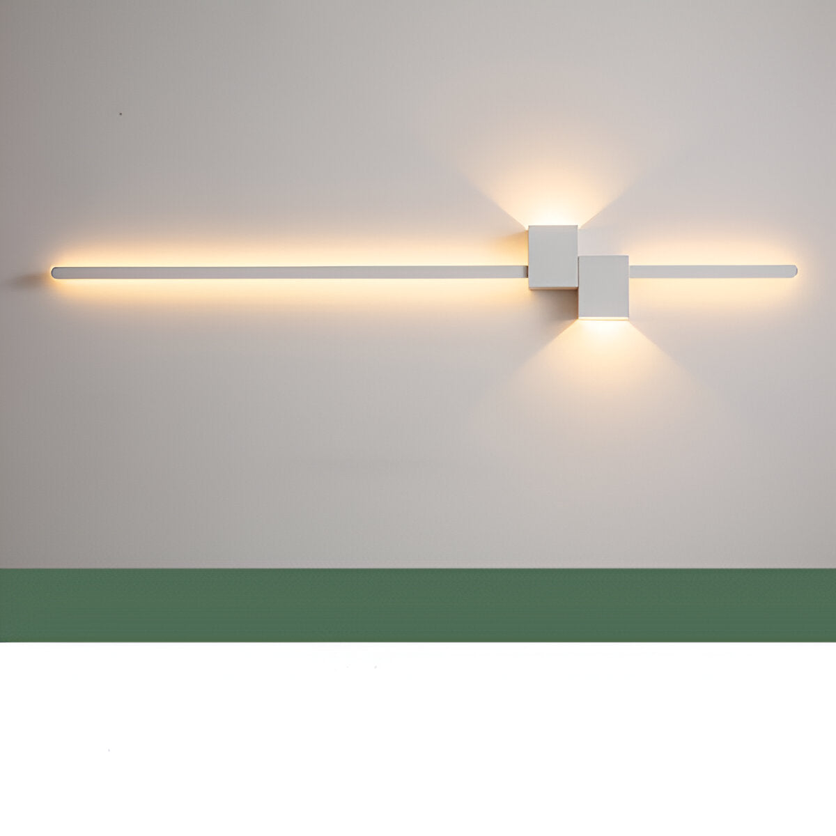 BowLift | The Line Wall Light - Minimalistic Black Long LED Wall Lighting