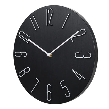 Brehn | Silencio Moderne Stille Wanduhr – Minimalistisches Design mit Quarzwerk