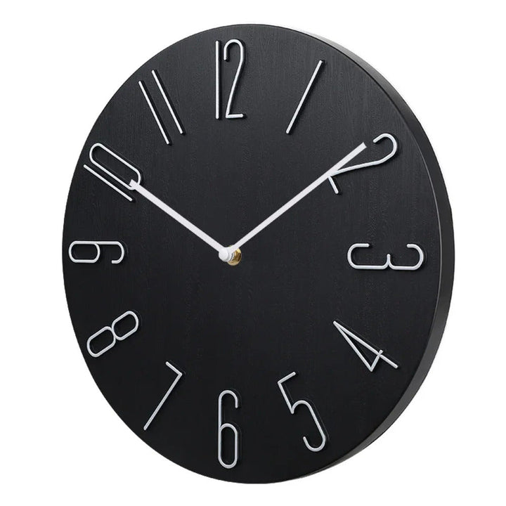 Brehn | Silencio Moderne Stille Wanduhr – Minimalistisches Design mit Quarzwerk