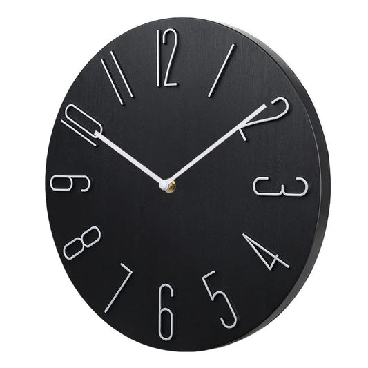 Silencio Moderne, geräuschlose Wanduhr – Minimalistisches Design mit Quarzwerk