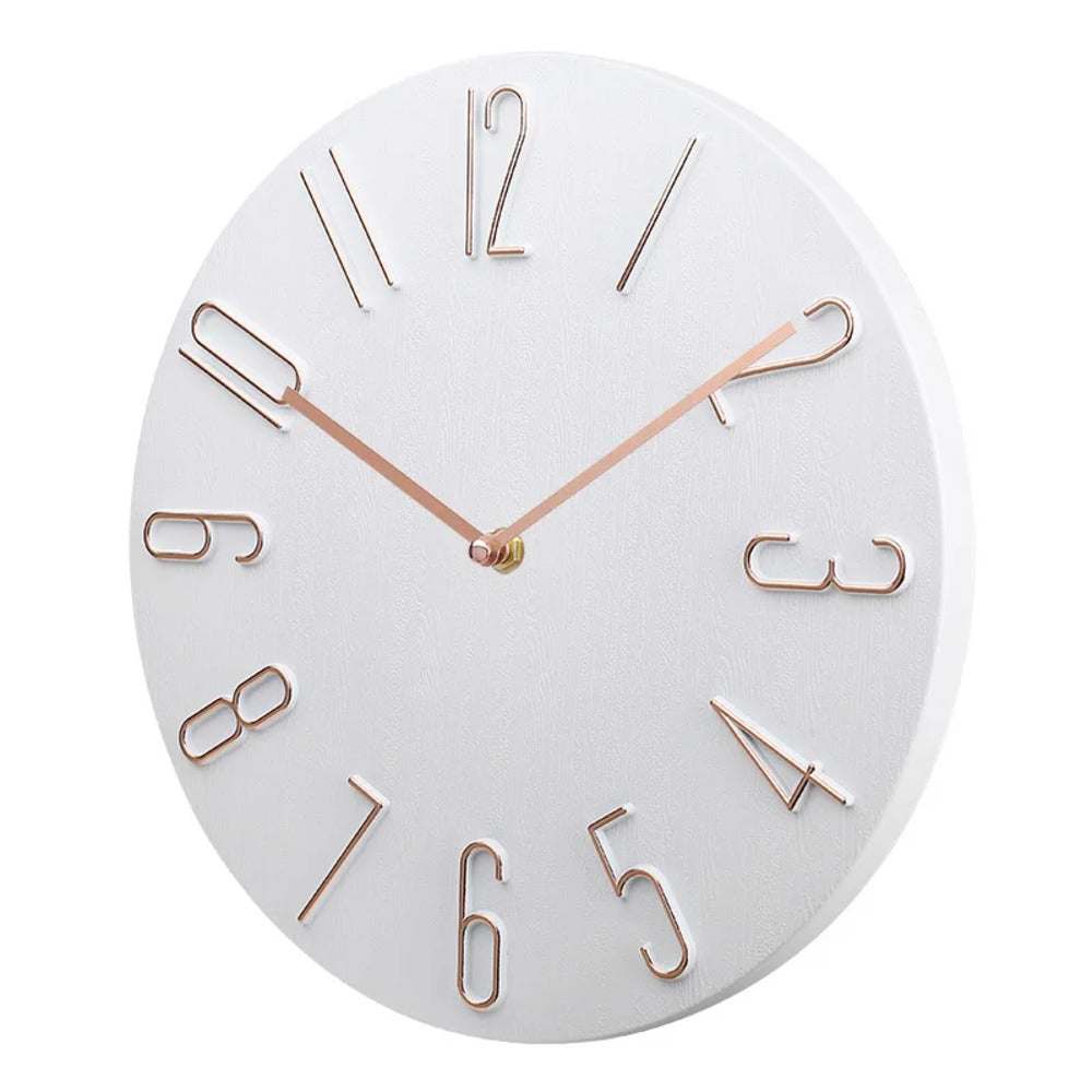 Brehn | Silencio Moderne Stille Wanduhr – Minimalistisches Design mit Quarzwerk