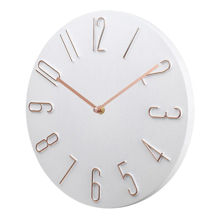 Brehn | Silencio Moderne Stille Wanduhr – Minimalistisches Design mit Quarzwerk