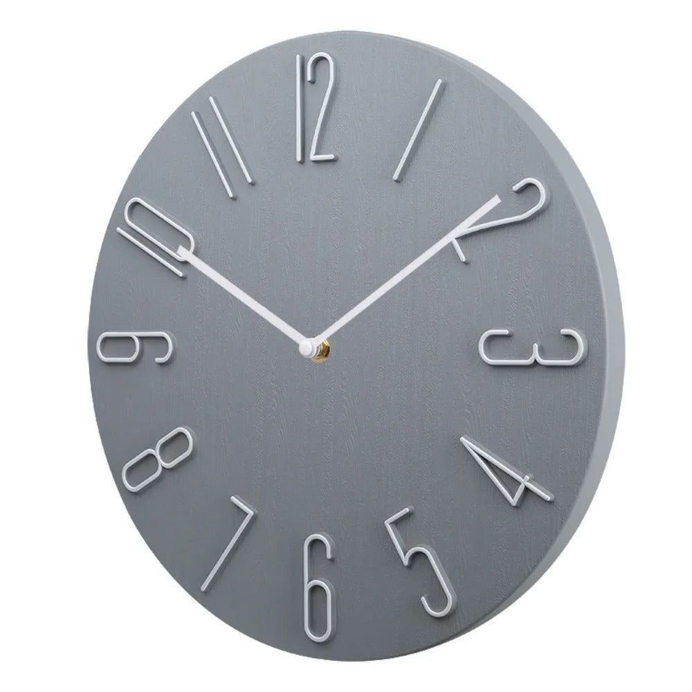 Brehn | Silencio Moderne Stille Wanduhr – Minimalistisches Design mit Quarzwerk