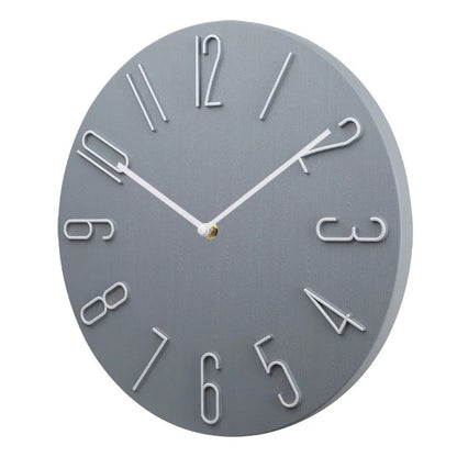 Brehn | Silencio Moderne Stille Wanduhr – Minimalistisches Design mit Quarzwerk