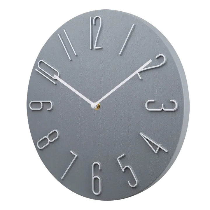 Brehn | Silencio Moderne Stille Wanduhr – Minimalistisches Design mit Quarzwerk