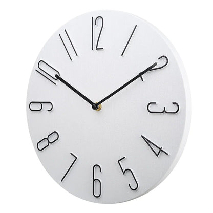 Brehn | Silencio Moderne Stille Wanduhr – Minimalistisches Design mit Quarzwerk