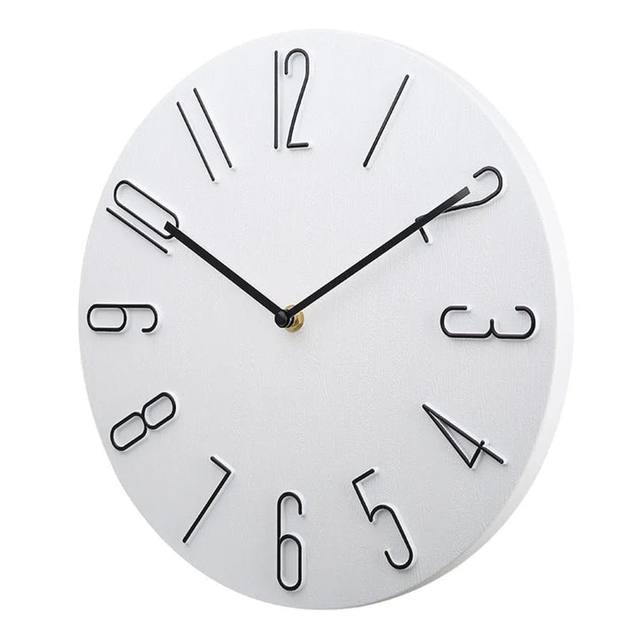 Brehn | Silencio Moderne Stille Wanduhr – Minimalistisches Design mit Quarzwerk
