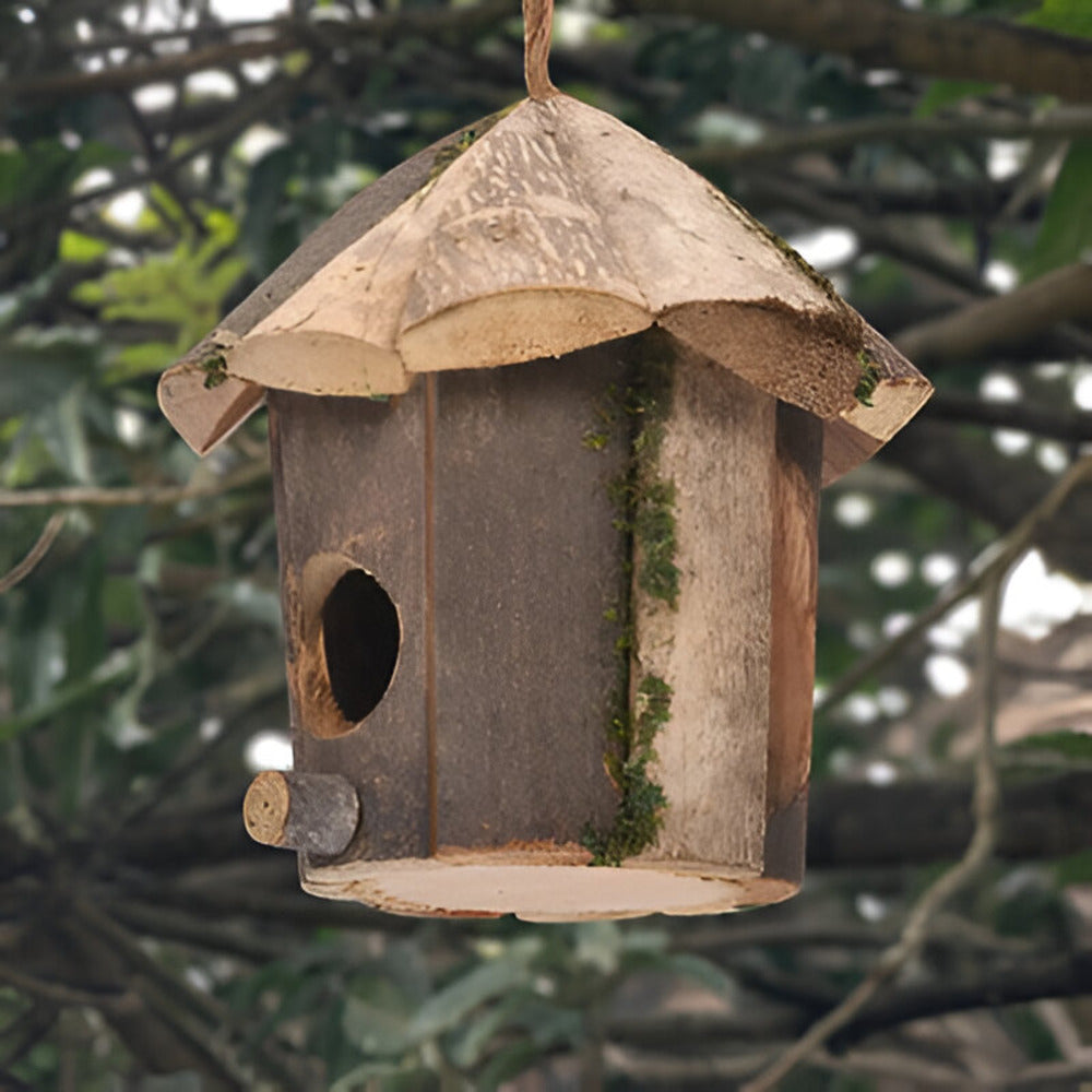 Brehn | Rustikale Holzkolibri-Vogelhaus