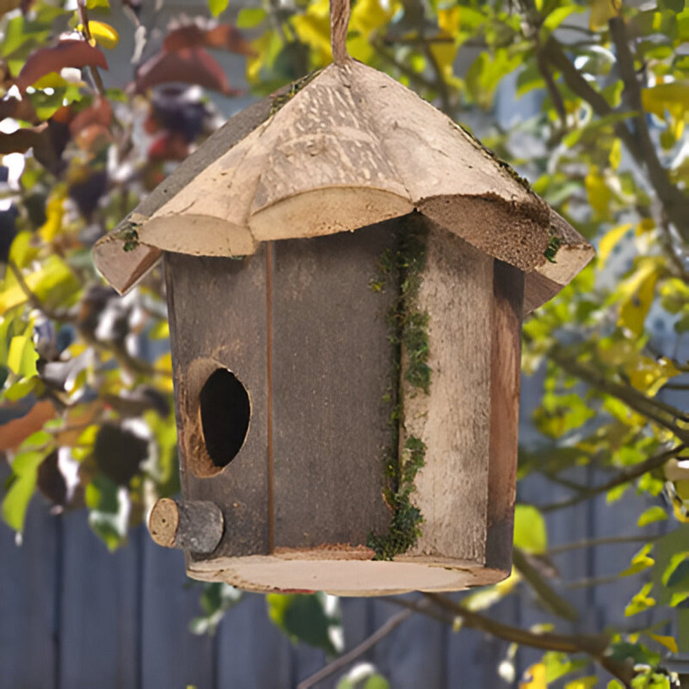 Brehn | Rustikale Holzkolibri-Vogelhaus