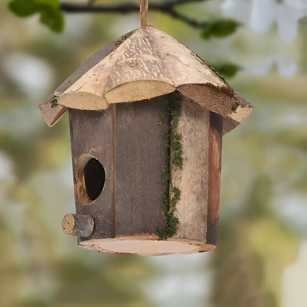Brehn | Rustikale Holzkolibri-Vogelhaus