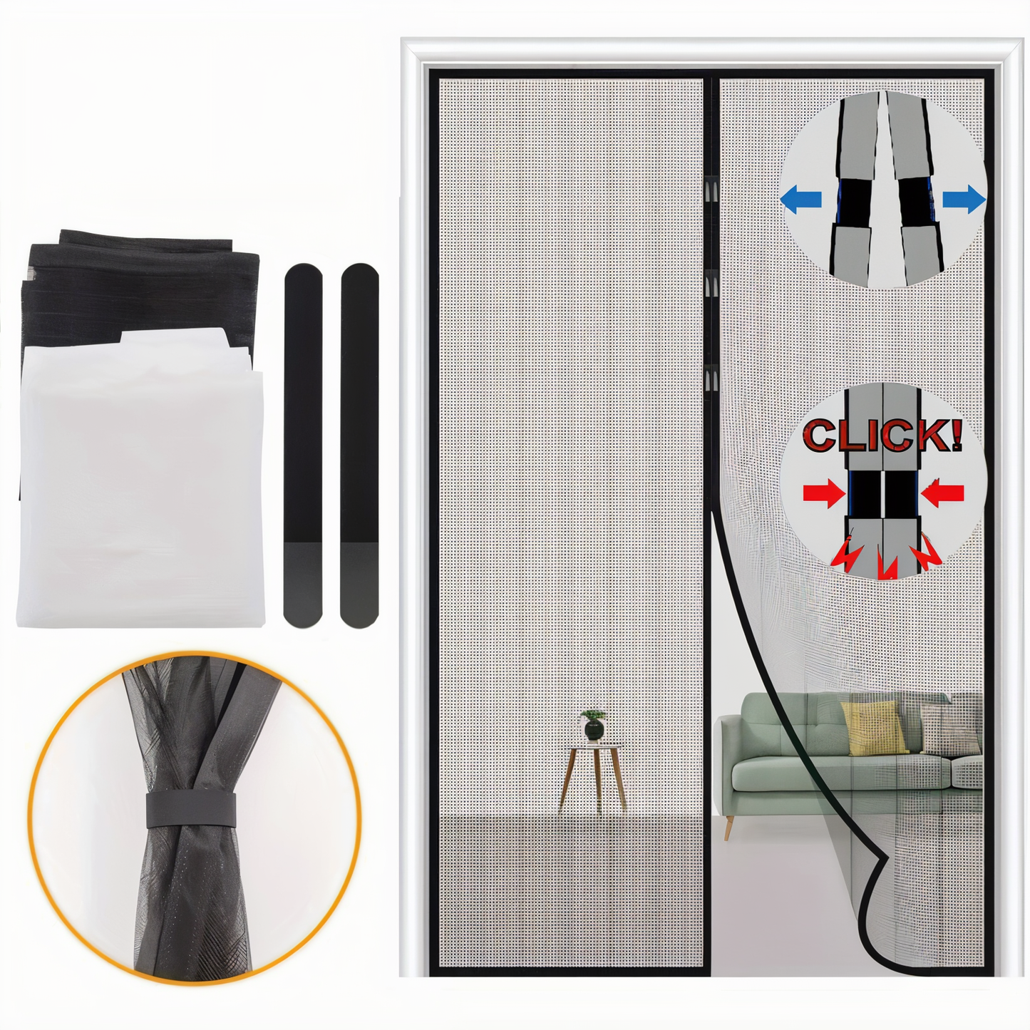 MagniSeal™ Magnetisches Deurnet gegen Insekten | Brehn