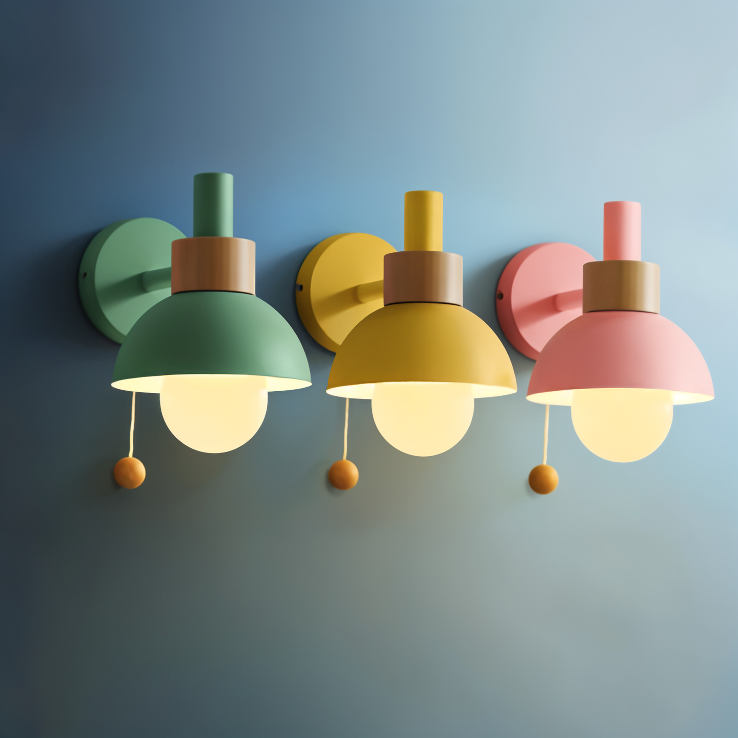 Pastellfarbene Wandleuchte für Schlaf- und Wohnzimmer