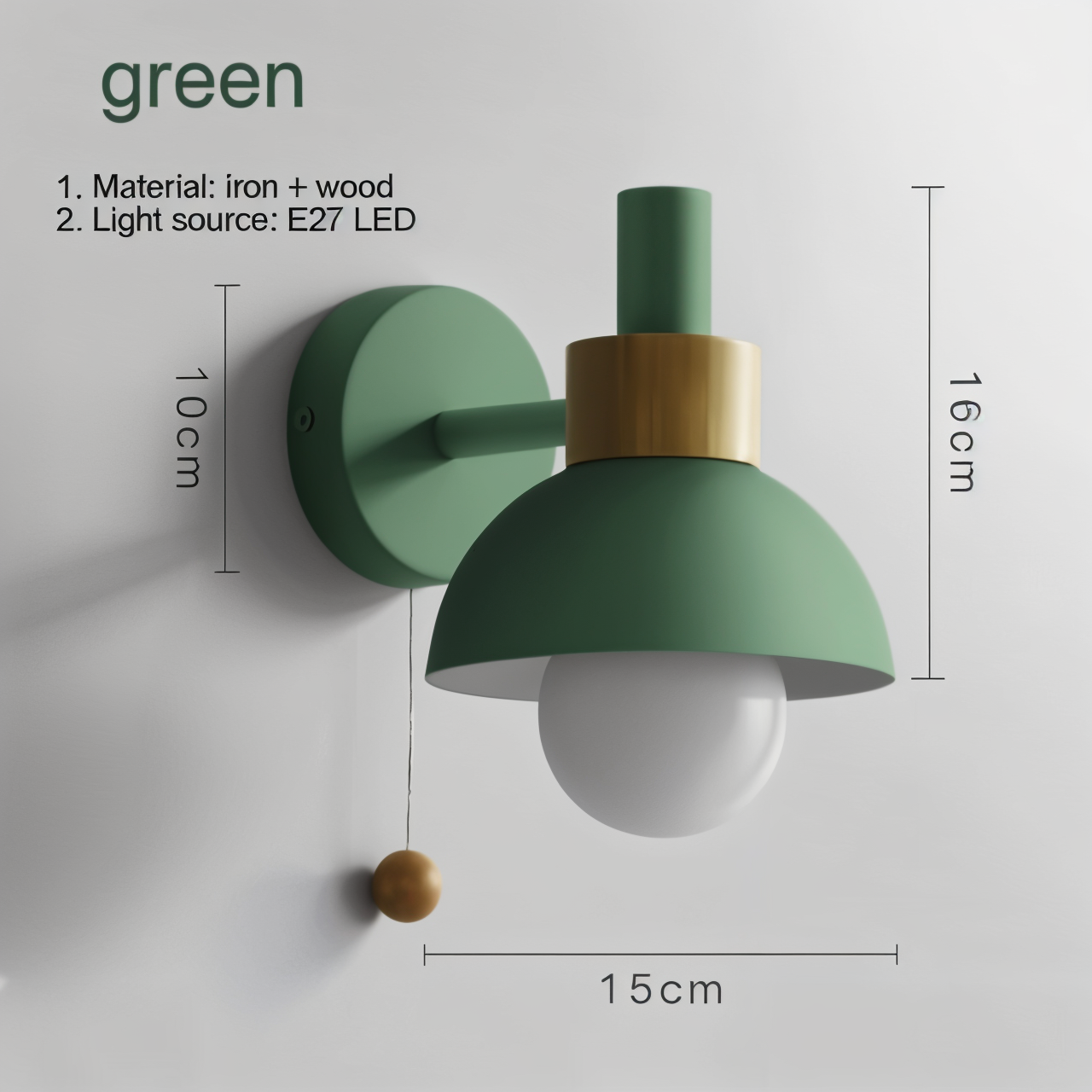 Brehn | Moderne Macaron Wandleuchte - Elegante Beleuchtung für jeden Raum