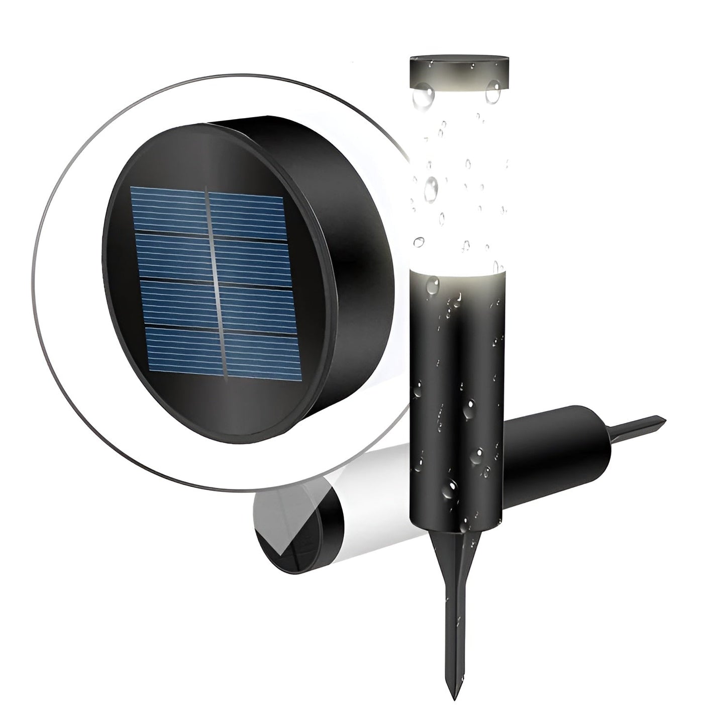 Brehn | SolarShimmer - Edelstahl-Solar-Post-Leuchten Außenlampe