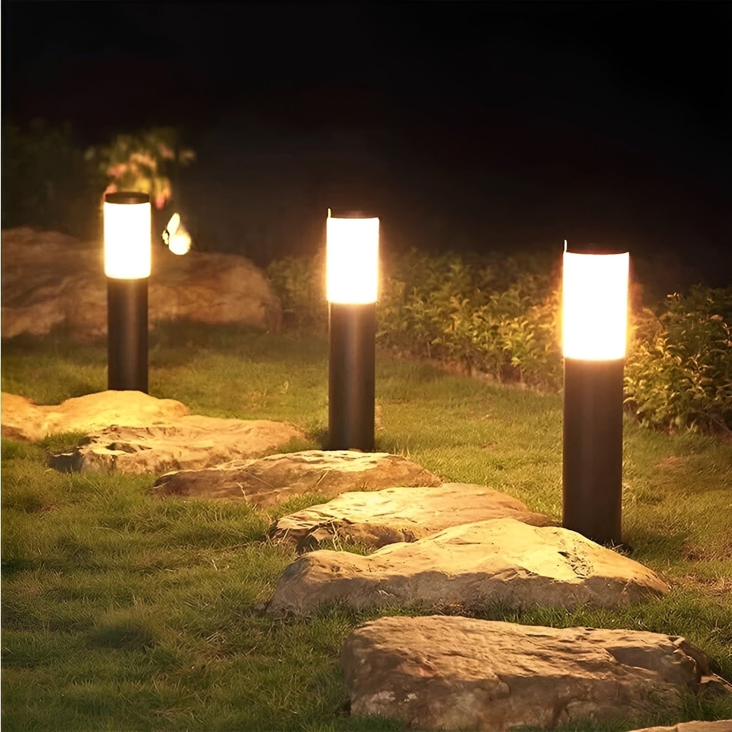 Brehn | SolarShimmer - Edelstahl-Solar-Post-Leuchten Außenlampe