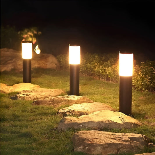 Brehn | SolarShimmer - Edelstahl-Solar-Post-Leuchten Außenlampe