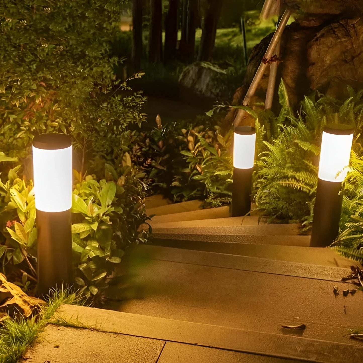 Brehn | SolarShimmer - Edelstahl-Solar-Post-Leuchten Außenlampe