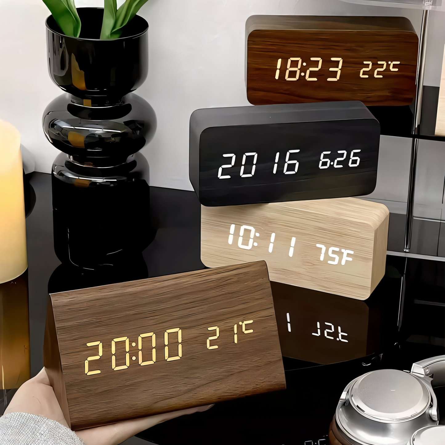 Brehn | Digitale LED-Wecker aus Kunststoff