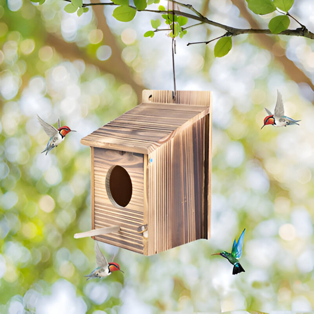 Brehn | Wetterbeständiges Holzvogelhaus