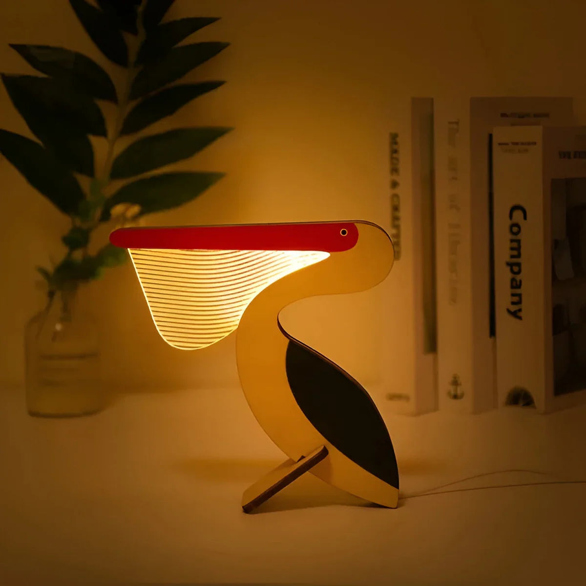 Brehn | Holz Tier Tischlampe - WildGlow