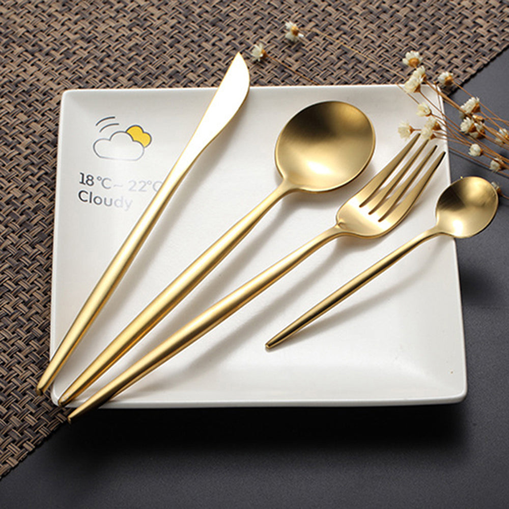 Arya Gold Besteckset – Elegante Schlichtheit in Gold | Brehn