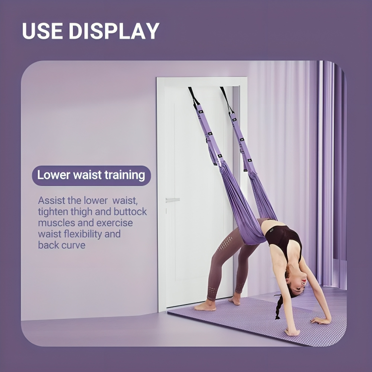 Brehn | LuxAura AeroStretch Aerial Yoga Rope | Hochwertiges, flexibles Seil für schwebendes Yoga mit optimaler Unterstützung und Komfort