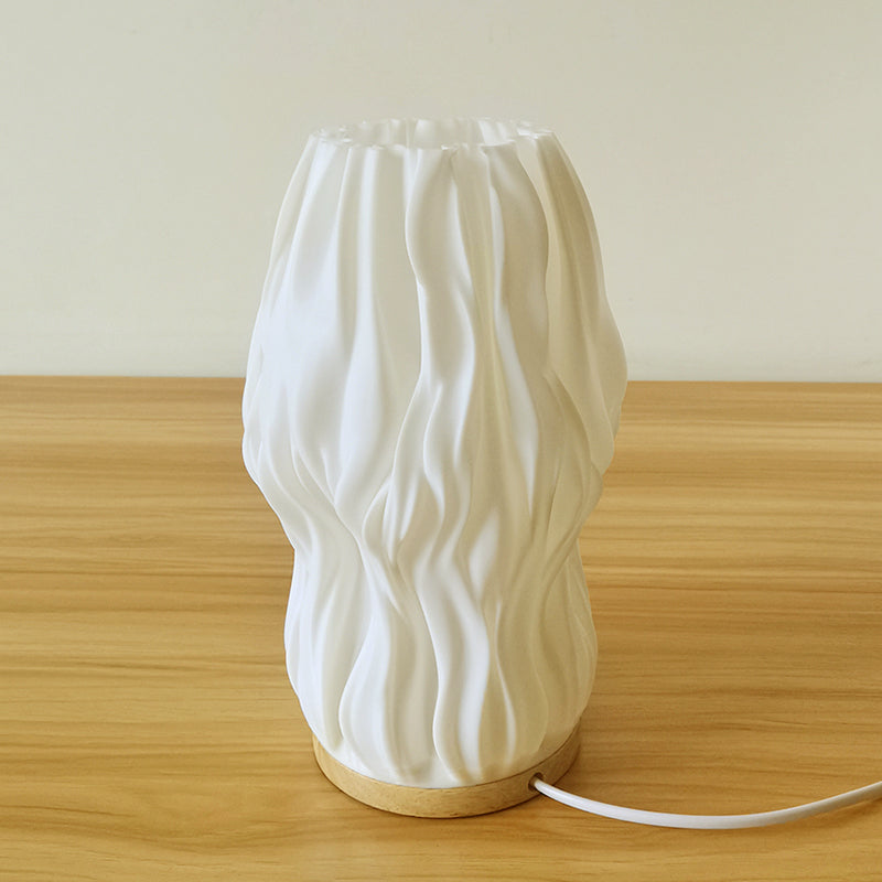 Brehn | Frenchlight Tischlampe - Elegante Falt-Tischlampe in Französisch Creme für stimmungsvolle Räume