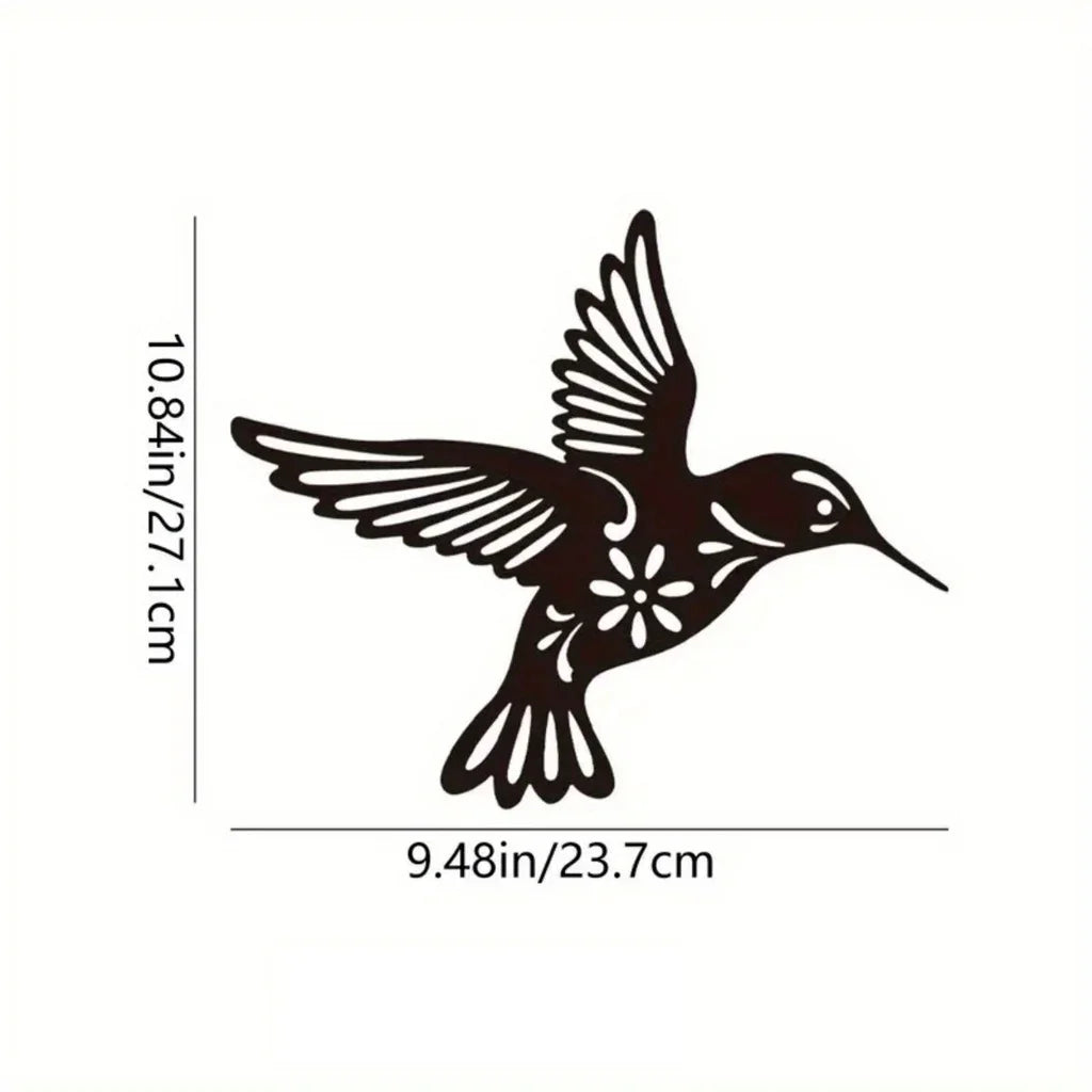 Kolibri Metall Wandkunst 3D Skulptierte Eisen Handwerk Wanddekoration für Wohnzimmer Esszimmer Garten Kreative Nordic Wohnkultur
