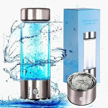 Brehn | Wiederaufladbare alkalische Wasserflasche - Mit Wasser angereichertes Wasserstoff
