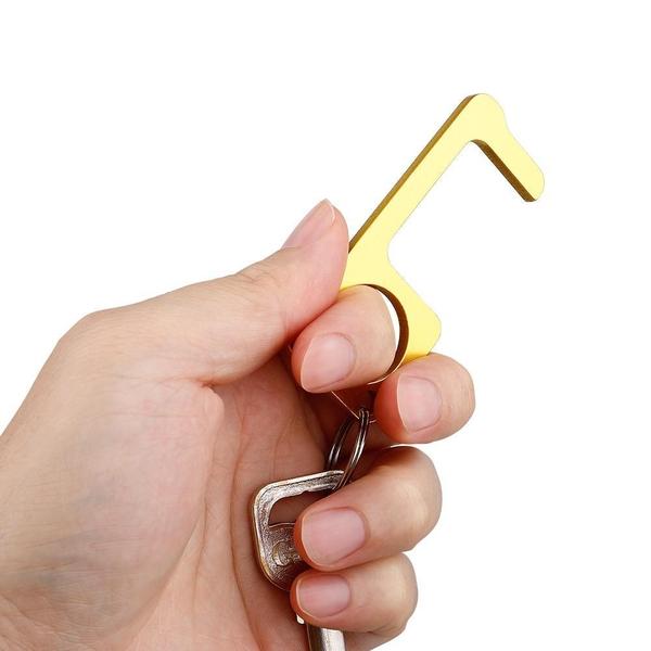 Hygienischer antimikrobieller Messing-Türöffner & Stylus | Brehn