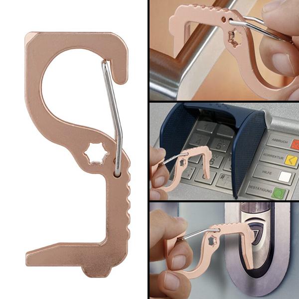 Hygienischer antimikrobieller Messing-Türöffner & Stylus | Brehn